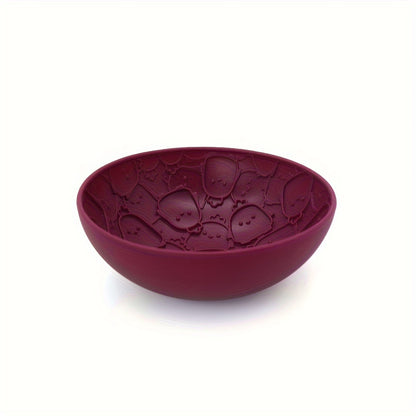 Bol à Lécher en Silicone Antiglouton à Motif pour Chien