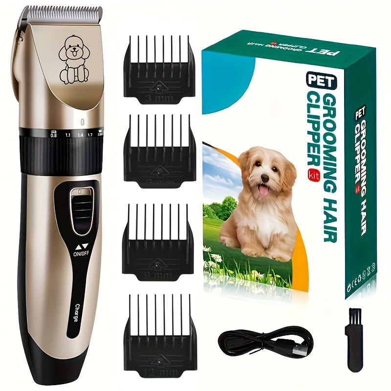Tondeuse Électrique pour Poils d’Animaux Rechargeable USB