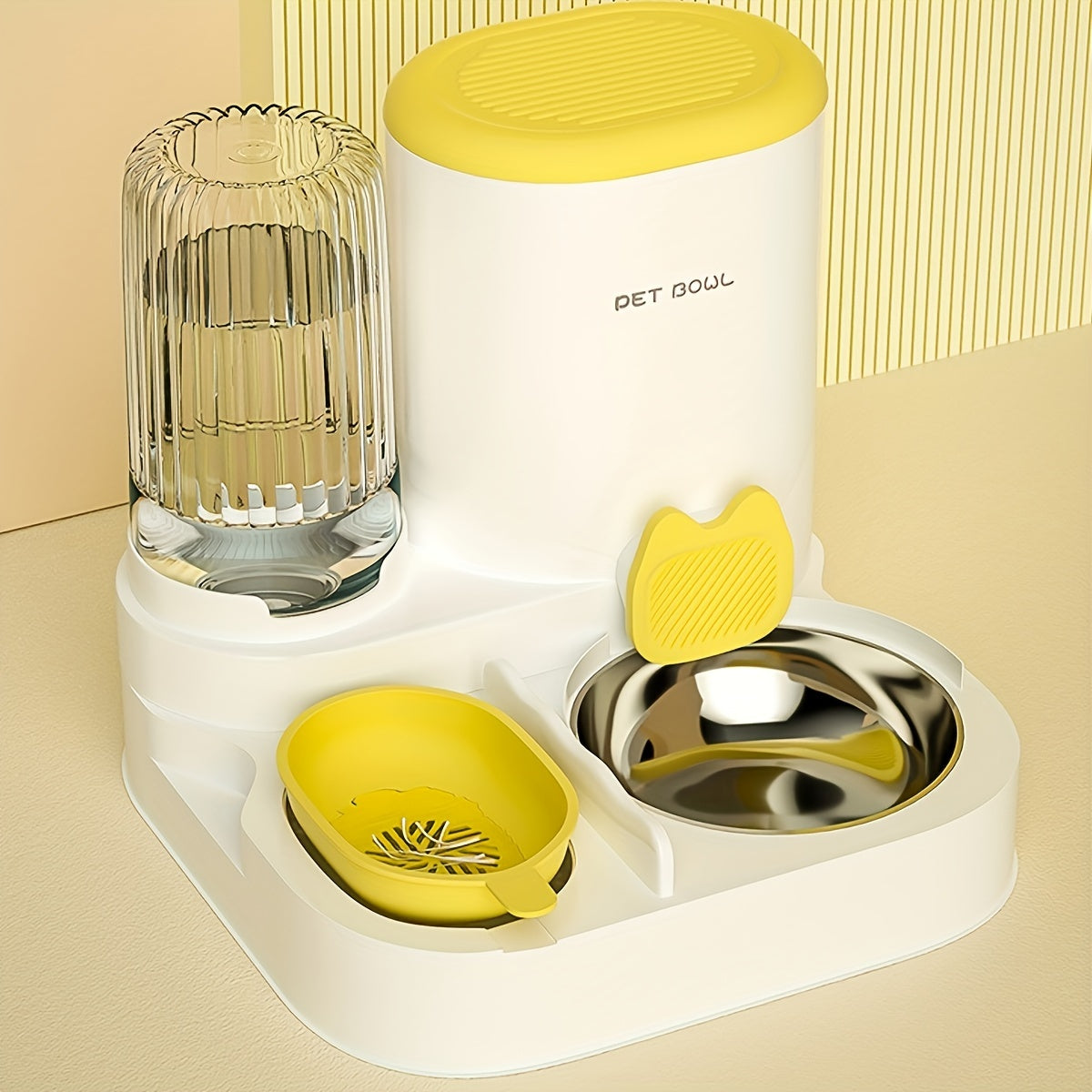 Distributeur Automatique 2-en-1 Nourriture et Eau pour Chats