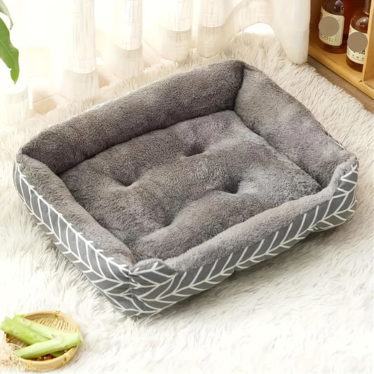 Lit rectangulaire tout confort pour chien et chat