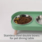 Gamelle Double Surélevée avec Pieds pour Chats et Chiens