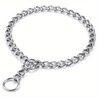 Collier étrangleur en acier inoxydable – double torsion pour dressage Chien