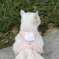 Harnais Réglable pour Chat avec Laisse et Motif Peluche