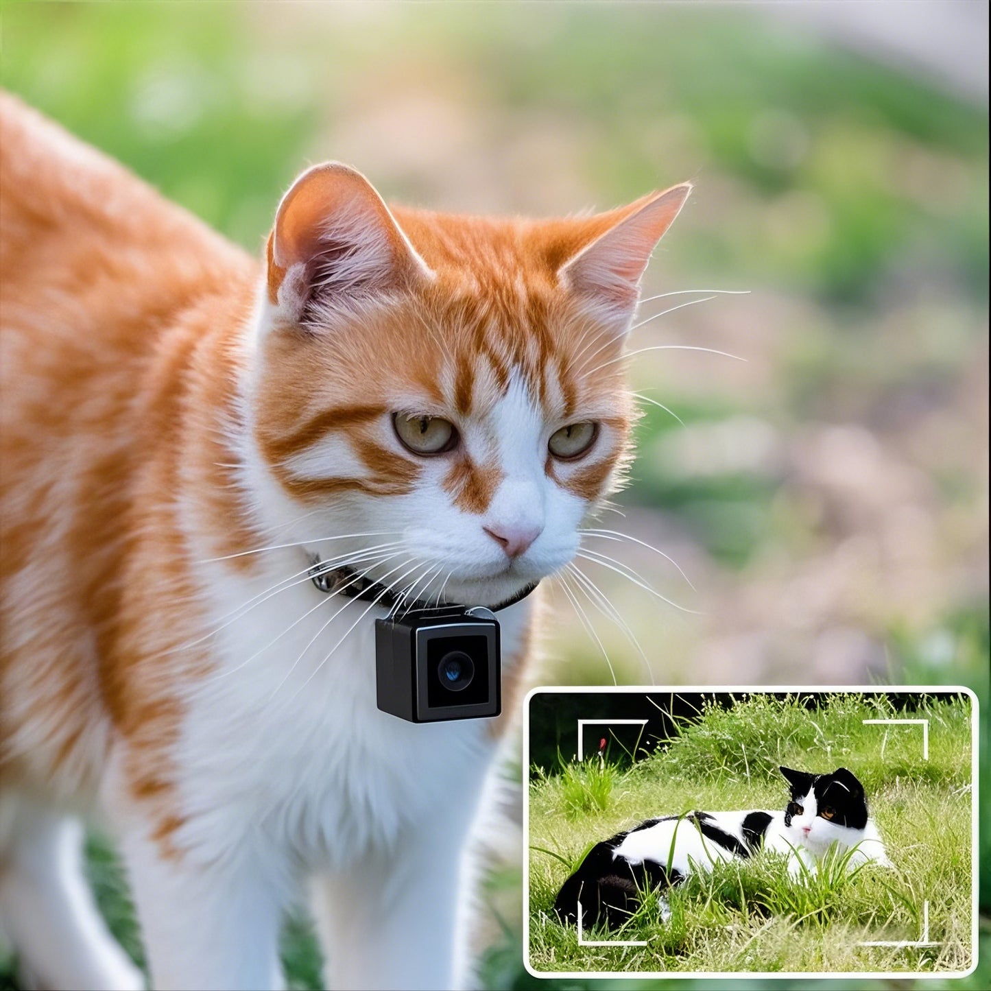 Collier Caméra 1080P pour Chats et Petits Chiens