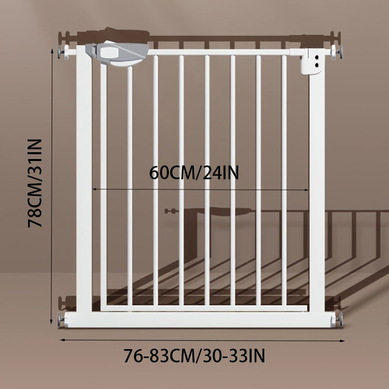 Barrière Sécurité Animaux à Double Ouverture – 77 à 142 cm