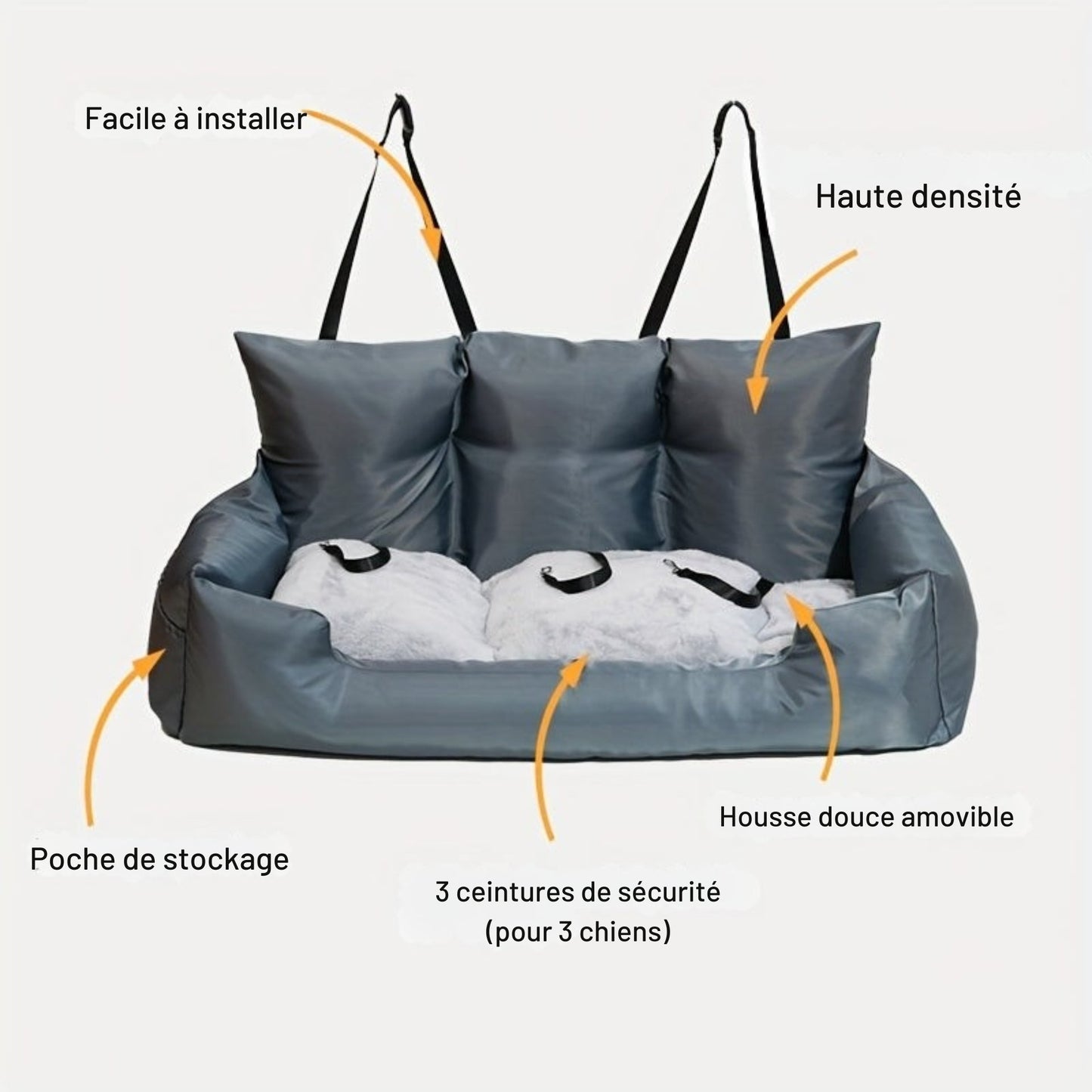 Lit de voiture design Canapé sécurisant pour Chien
