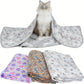 Lot de 3 Couvertures Épaisses à Motifs Pattes pour Chiens et Chats