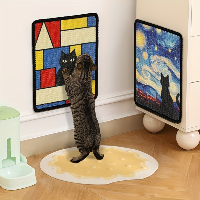 Tapis Griffoir Mural pour Chat Oeuvre d'Art