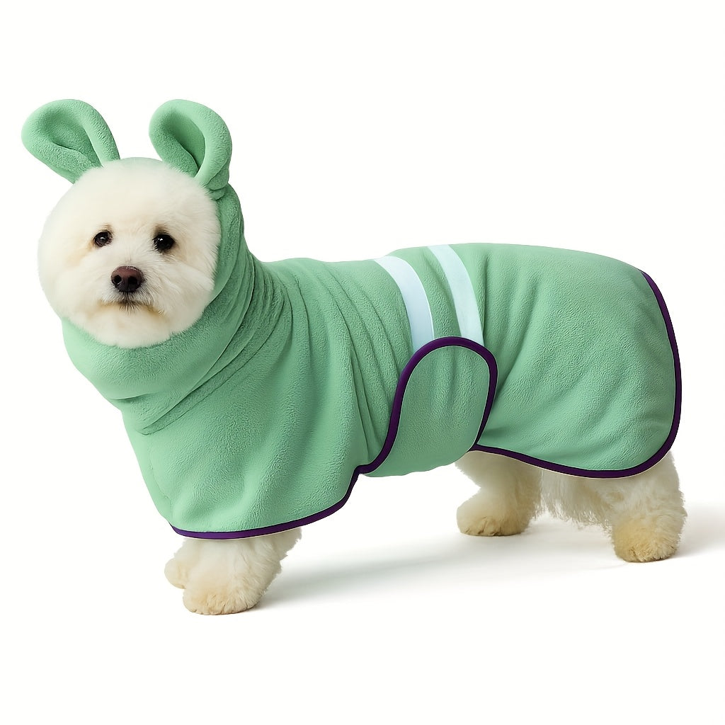 Peignoir de Bain Douillet à Capuche pour Chien
