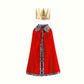 Costume Royal avec Cape et Couronne pour Chiens Moyens