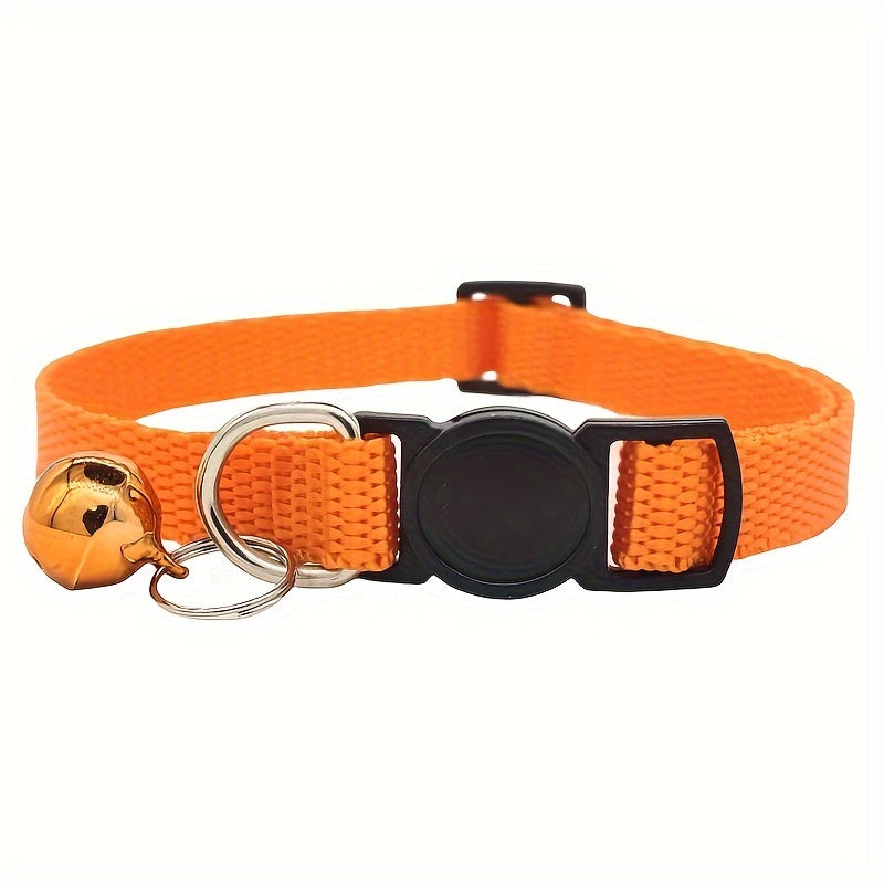 Collier Ajustable pour Chats avec Boucle de Sécurité et Clochette