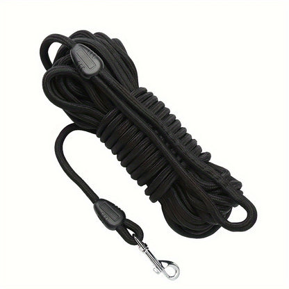 Longe en Nylon avec Mousqueton Rotatif pour Chien – 5 à 15 mètres