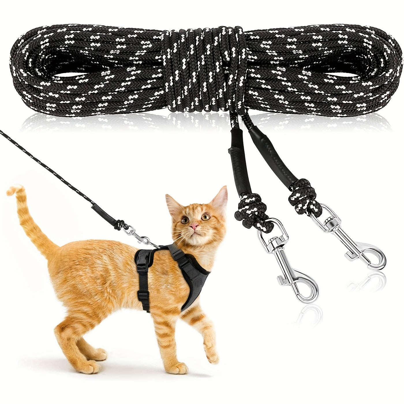 Laisse d’Entraînement Longue pour Chat