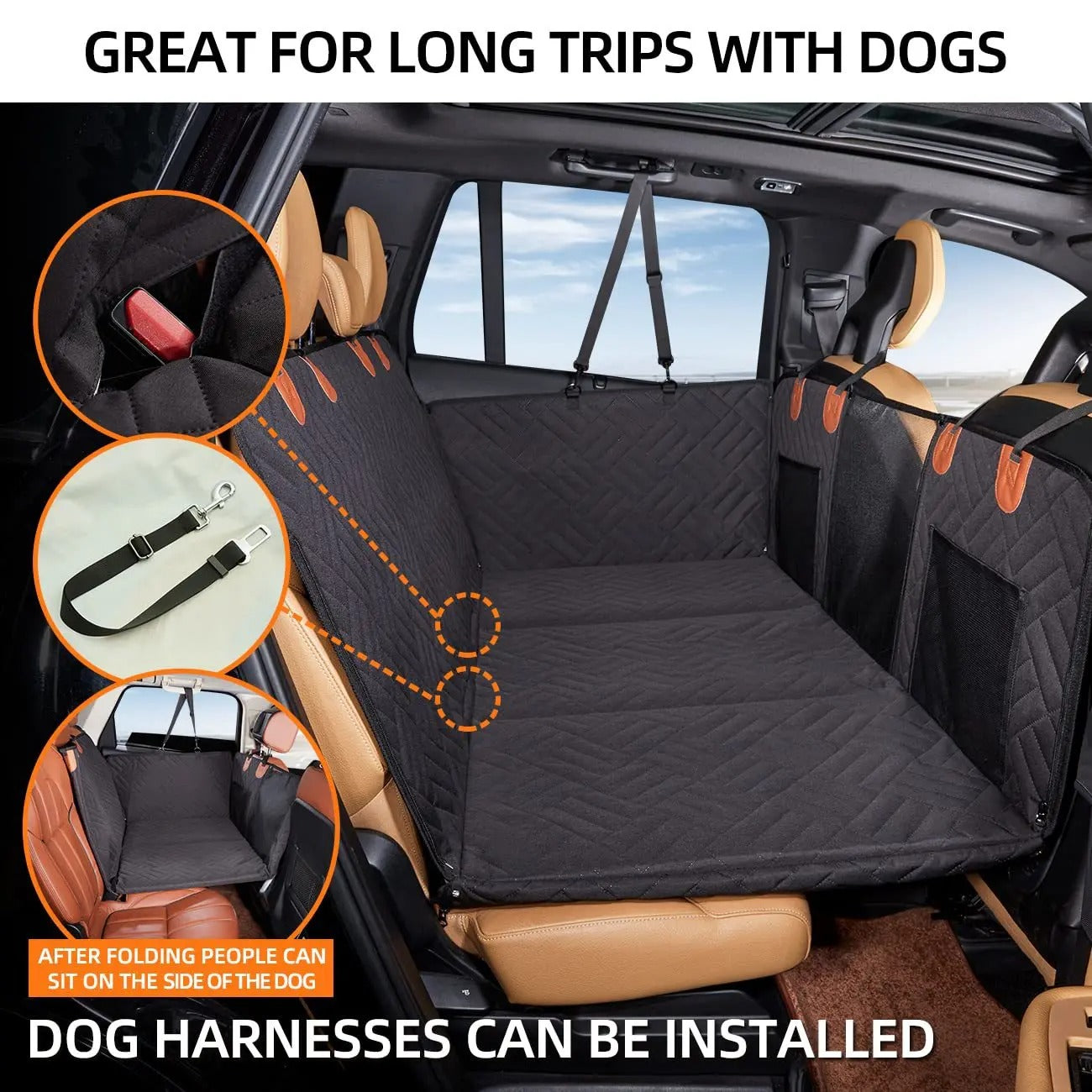 Extension de Siège Auto Rigide pour Chiens – Confort & Protection
