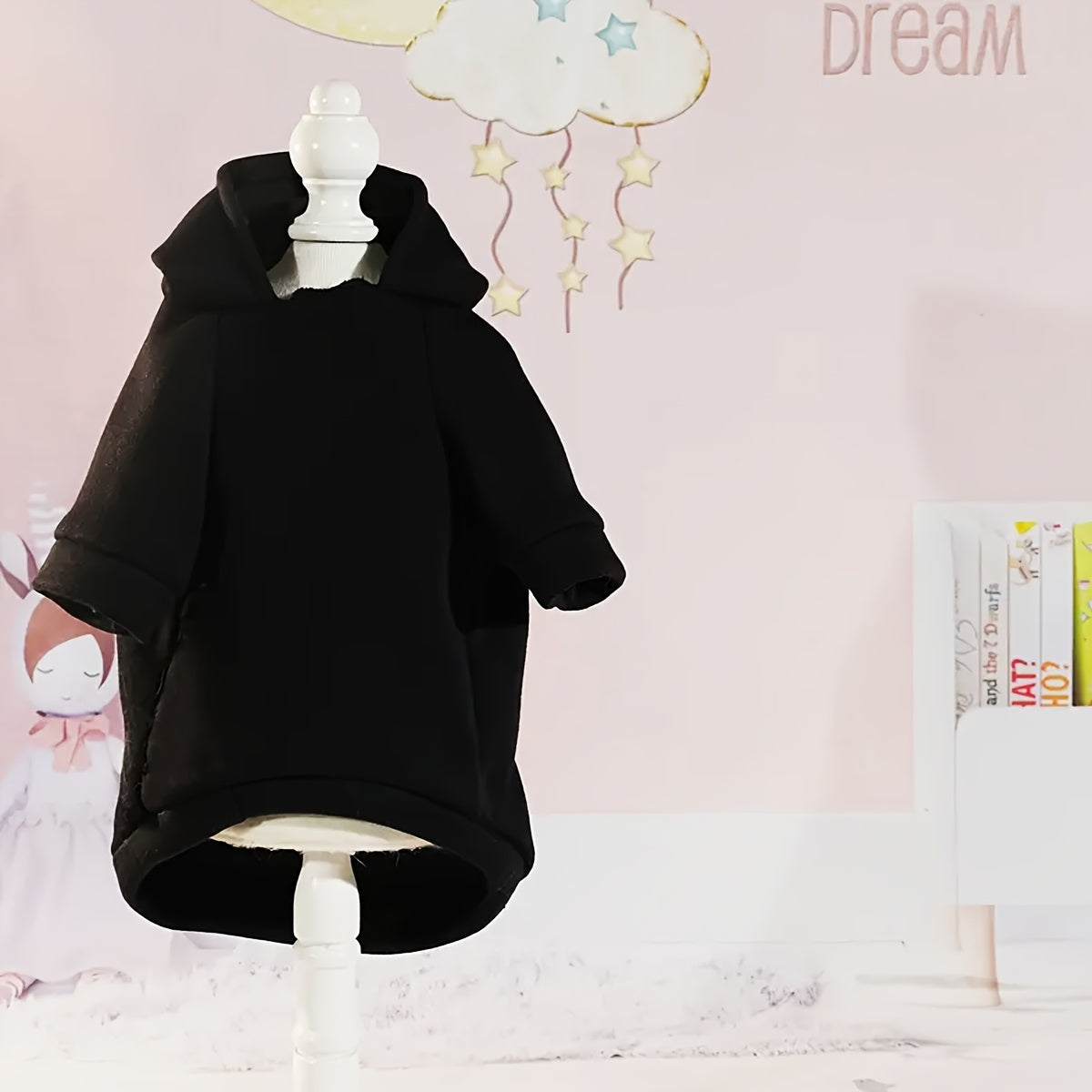Sweat Noir "Trouble Maker" pour Chiens et Chats – Pull à Capuche
