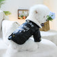 Veste Noire en Simili Cuir pour Chiens et Chats – Look Motard avec Doublure Mouton