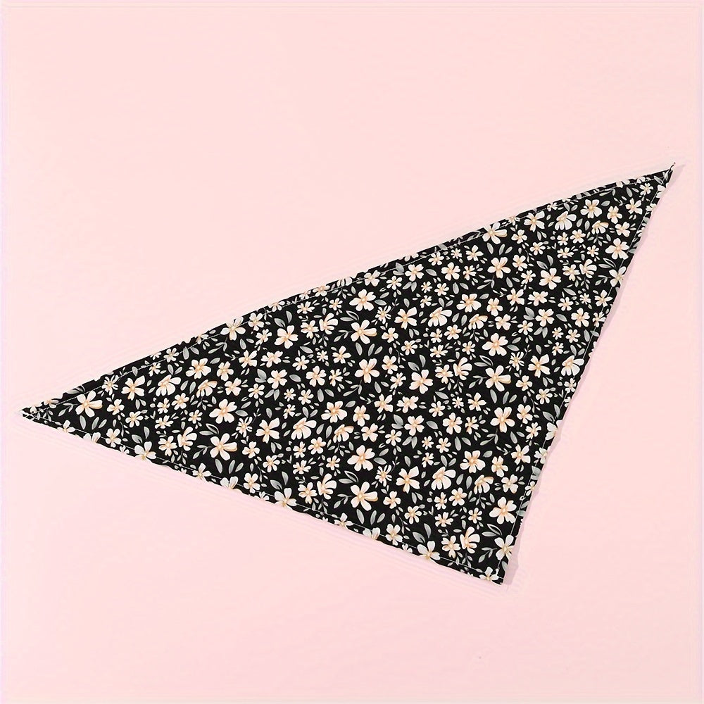 Bandana Fleuri à Nouer pour Chiens en Tissu Léger