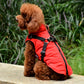 Veste Matelassée Rouge avec Harnais Intégré pour Chiens