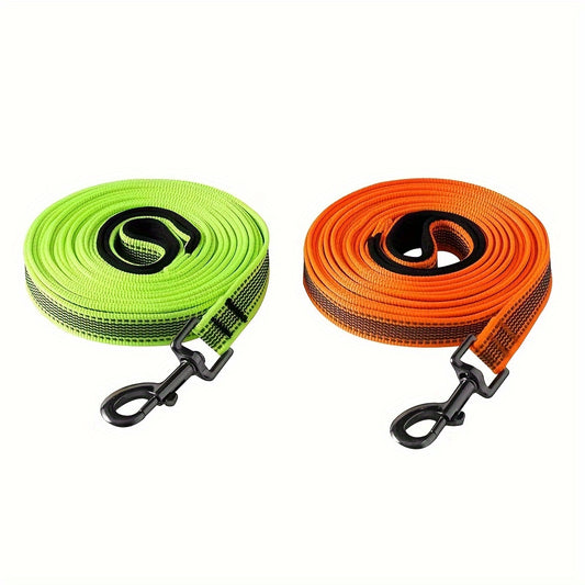 Longe Plate Réfléchissante Antidérapante pour Chien - 1,2M à 15M