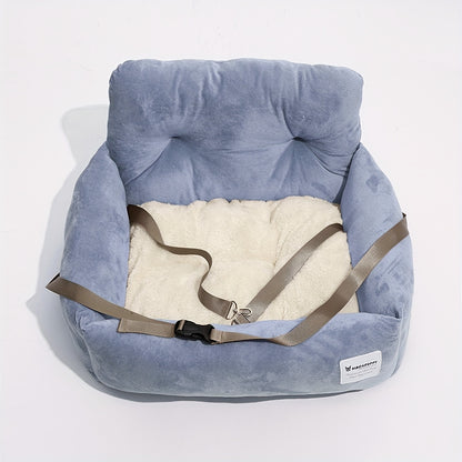 Siège auto en peluche pour petits chiens et chats — panier chien voiture