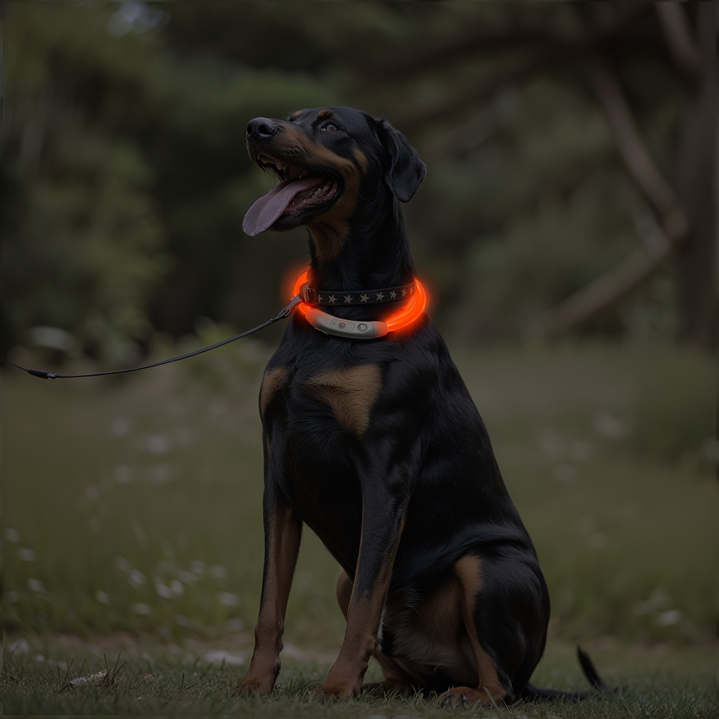Collier lumineux Neon USB multicolore pour Chien