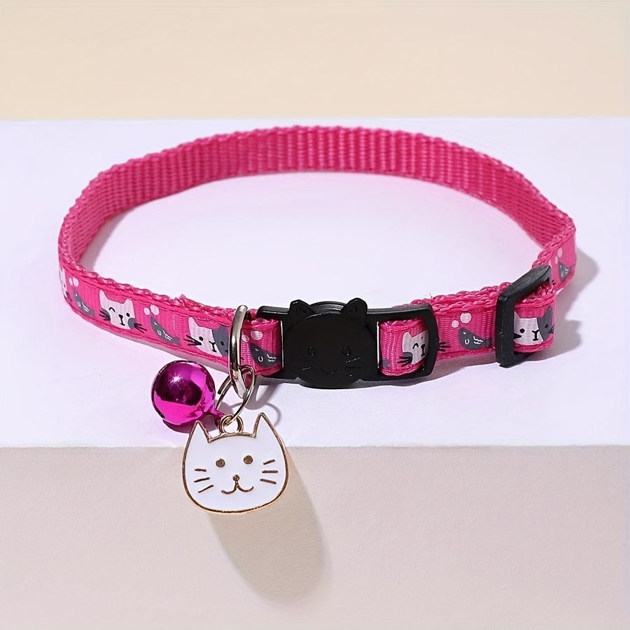 Collier Sécurité Anti-Étranglement pour Chat avec Décorations