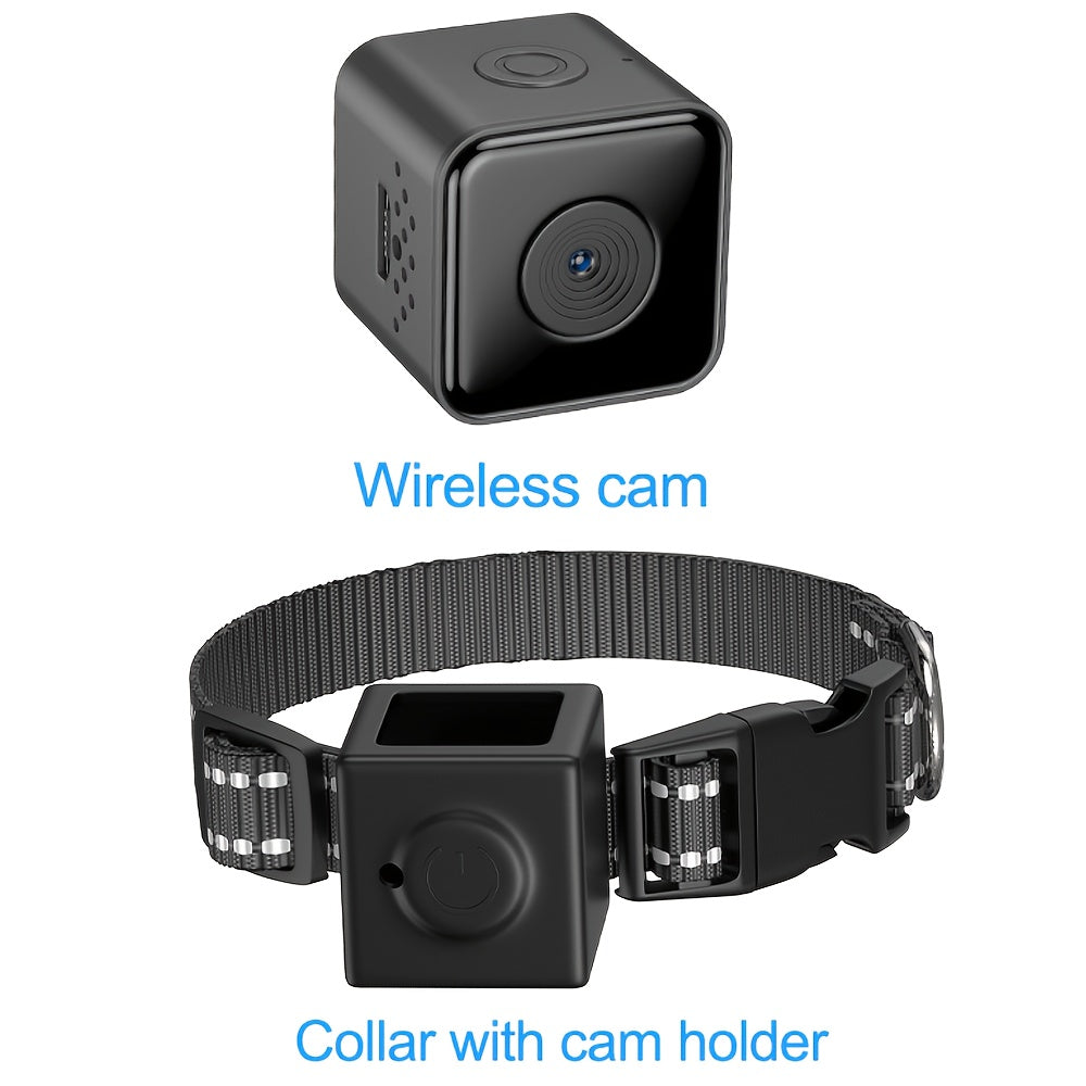 Collier Caméra 1080P pour Chats et Petits Chiens