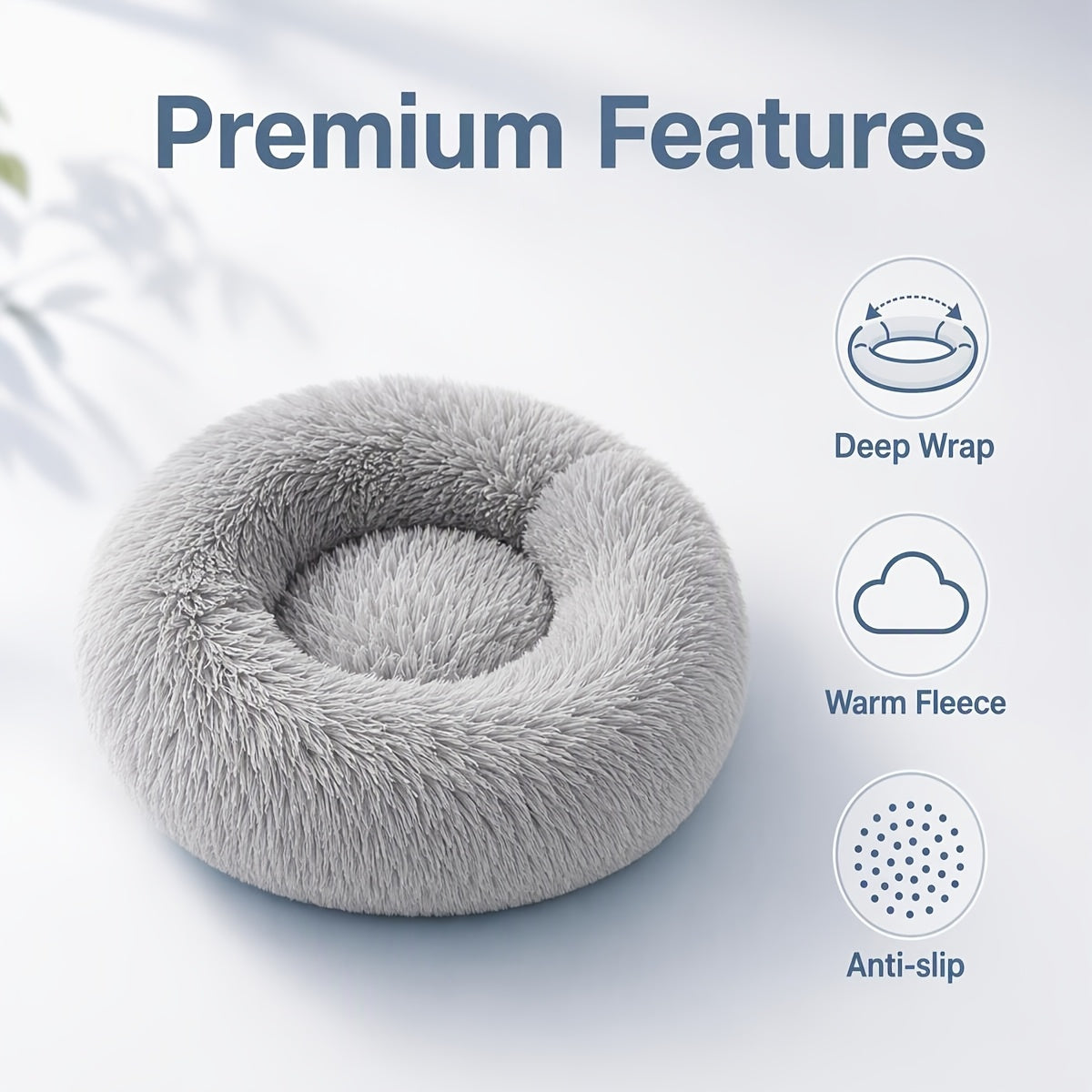 Panier apaisant rond pour grand chien, visuel produit