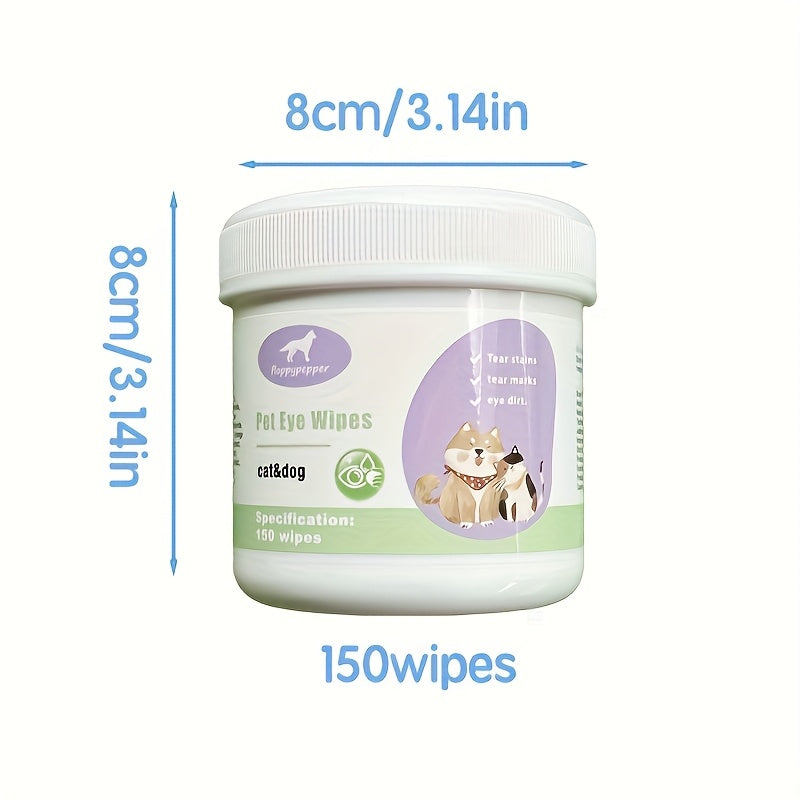 Lingettes pour les Yeux des Animaux – 150 pièces