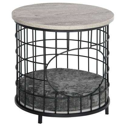 Panier et Table d’Appoint 2-en-1 pour Chats Style Contemporain
