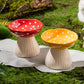 Gamelle Champignon Surélevée en Céramique pour Chats – 300ml