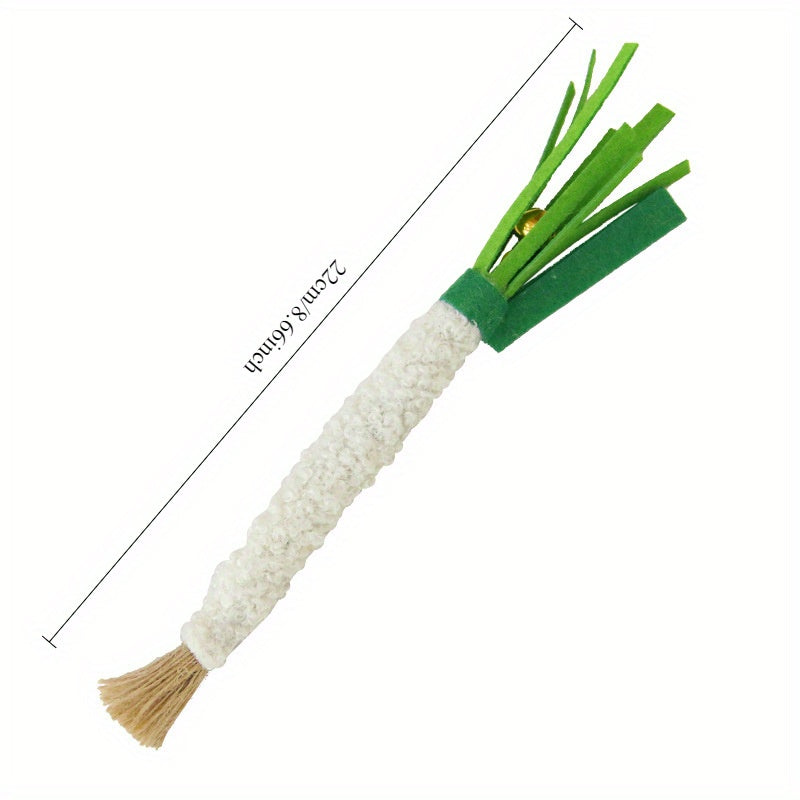 Jouet Bâton Poireau en Peluche pour Chat