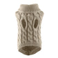 Pull Tricoté Torsadé pour Chiens et Chats – Vêtement Chaud 7 Couleurs