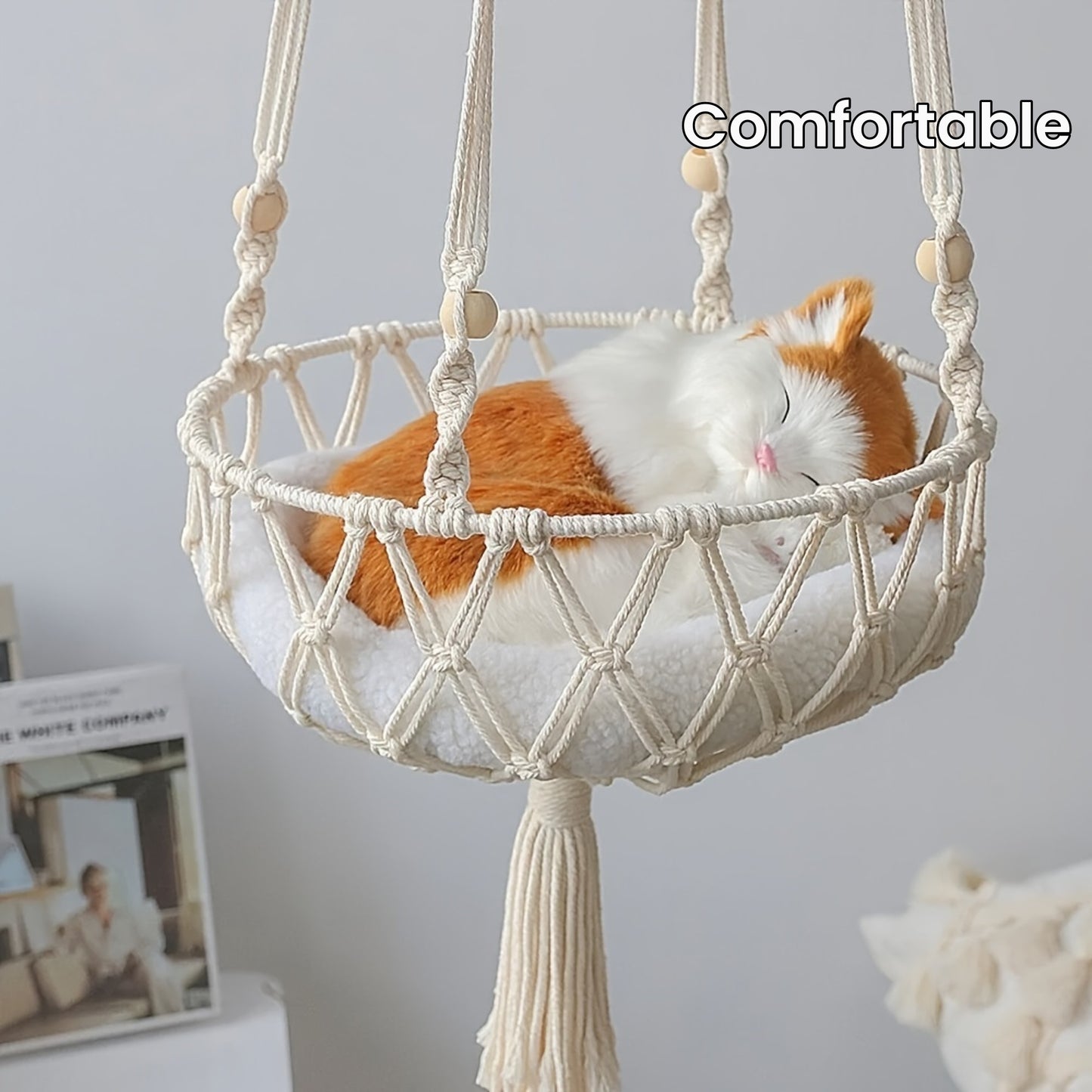 Hamac Suspendu en Corde Tressée pour Chats