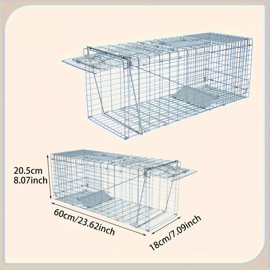 Cage de Capture Pliable en Acier Inoxydable – Grand Modèle