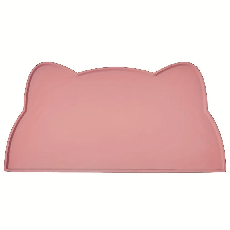 Tapis en Silicone Forme de Chat pour Gamelles