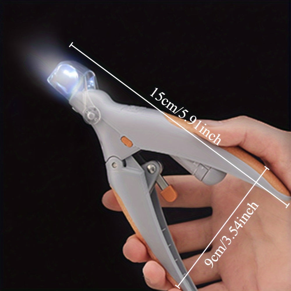Coupe-Ongles LED avec Loupe Sécurité Haute Précision