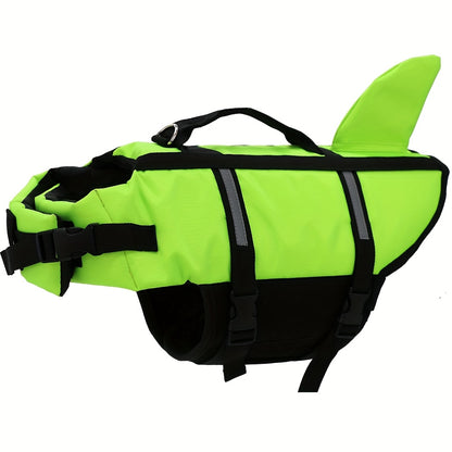 Gilet de Sauvetage Requin Réfléchissant Fluo pour Chiens