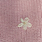 Pull Tricoté avec Boutons Fleur pour Chiens et Chats – Cardigan Rose ou Bleu à Col Replié
