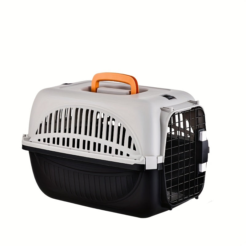 Caisse de transport pour chat en PP avec porte sécurisée