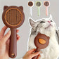 Brosse de toilettage auto-nettoyante pour chat
