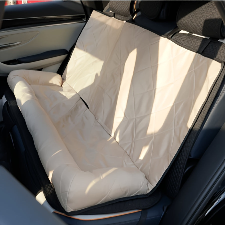 Housse de Siège Voiture pour Chien avec Bords Rembourrés