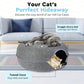 Panier Tunnel en Feutre pour Chats – Double Niveau