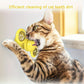Jouet interactif pour chat en forme de moulin à vent