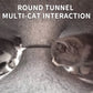 Panier Tunnel en Feutre pour Chats – Double Niveau