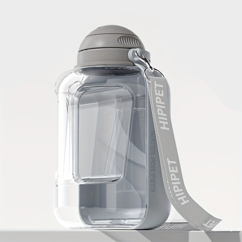 Gourde portable 2-en-1 pour eau et croquettes (1000ml + 300g)