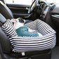 Siège auto lavable en toile rayée pour chien ou chat