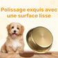 Gamelle inox martelée décorative pour chien et chat