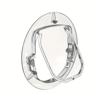 Porte Ronde Ultra-Claire pour Chat – Système de Verrouillage 4 Positions
