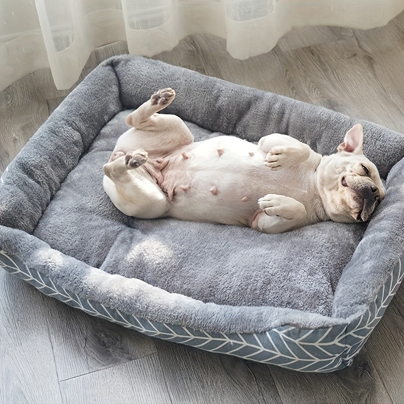 Lit rectangulaire tout confort pour chien et chat